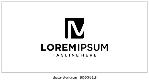 M or N banking center logo design inspiration