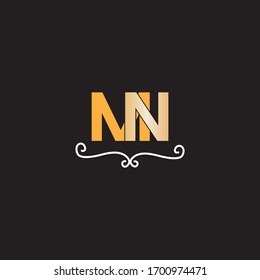 Diseño abstracto del logotipo M N