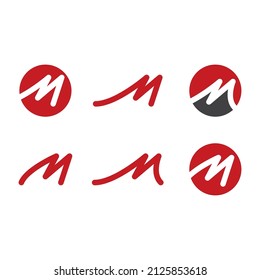 M- oder N-Buchstaben-Logo-Vektorgrafik