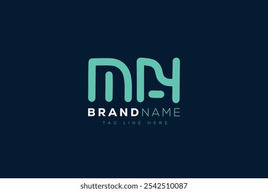 Design do logotipo M e N. MN abstract Letters Monograma de Logotipo. Este design de logotipo é o processo de criação de um símbolo visual que representa uma marca, empresa ou indivíduo.