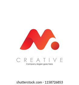 M N Logo With Modern Concept Vector Illustration