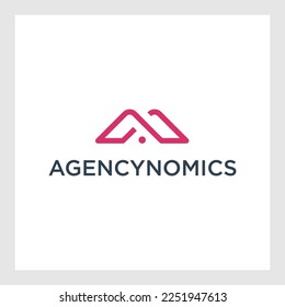 M N logo with modern concept vector illustration