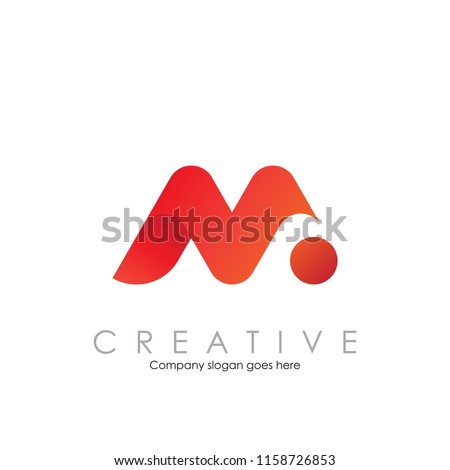 M N logo with modern concept vector illustration Imagine de stoc © 