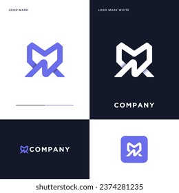 M N logo Vector Icon Illustration Design