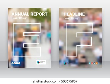 M, N, Outline big alphabet shape cover graphic layout in A4 size brochure flyer template design, education annual report vector, Full Background photo, Leaflet, EPS 10, booklet, typography