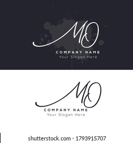  M O MO Initial letter handwriting and signature logo. Beauty vector initial logo .Fashion, boutique, floral and botanical