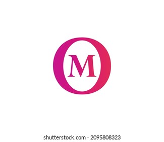 Plantilla de vector de diseño de logotipo M OM MO
