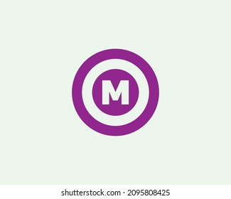 M OM MO logo design vector template