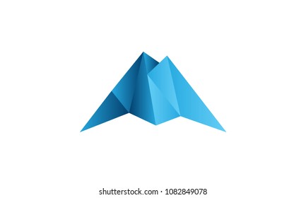 M origami logo