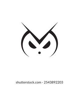 Icono de diseño simple del logotipo de Mowl