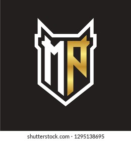 M P initial letter, modern logo design template vector