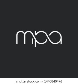 M P A letters Joint logo icon vector for business card and corporate identity.
