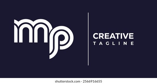 M and P logo design. MP abstract Letters Logo Monogram. This logo design is the process of creating a visual symbol that represents a brand, company, or individual.