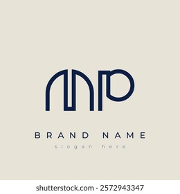 M and P logo design. MP abstract Letters Logo Monogram. This logo design is the process of creating a visual symbol that represents a brand, company, or individual.