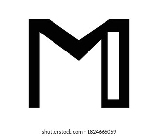 m und m p Logo Buchstaben und Logo Design