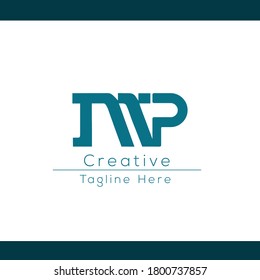 M P MP Initial based logo Letter Symbol Modern and abstract icon design concept. Initial based Vector template. Symbol for Corporate Business Company Identity.
