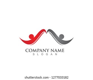 M people logo and symbol vector