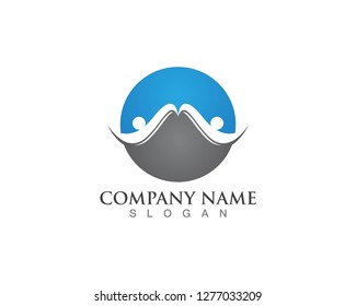 M people logo and symbol vector