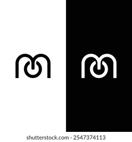 M Power Battery Logo Symbol, Vektorgrafik Designvorlage. Vektorsymbol "Akkuladung".