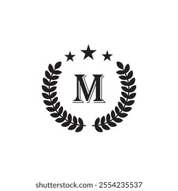 M premium letter logo template