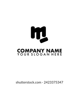 M punche Logo design vector.