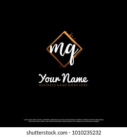 M Q Initial abstract logo template vector