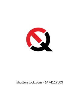 M q letter icon vector logo. Eq vector logo