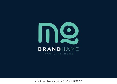 Diseño de logo M y Q. MQ Cartas abstractas Logo Monograma. Este diseño de logotipo es el proceso de crear un símbolo visual que representa una marca, empresa o individuo.