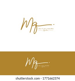 M Q MQ Initial letter handwriting and signature logo.