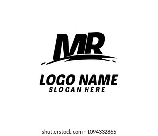 M R Initial logo