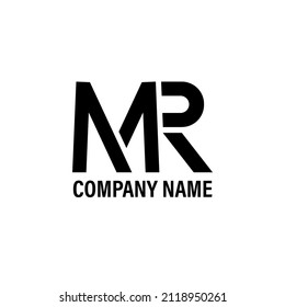 M R letter design logo business vector