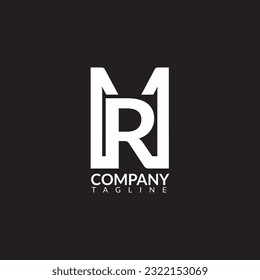 M and R letter logo template