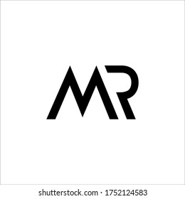 M and R letters creative logo vector