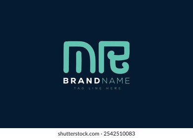 M and R logo design. MR abstract Letters Logo Monogram. This logo design is the process of creating a visual symbol that represents a brand, company, or individual.