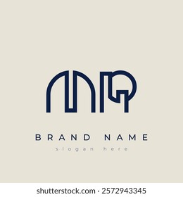 M and R logo design. MR abstract Letters Logo Monogram. This logo design is the process of creating a visual symbol that represents a brand, company, or individual.