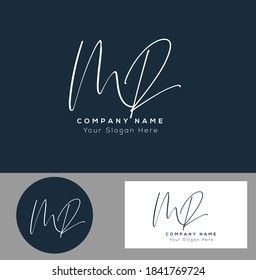   M R MR Initial letter handwriting and signature logo. Beauty vector initial logo .Fashion, boutique, floral and botanical