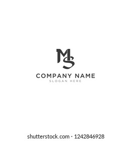 M and S letter abstract Logo Template Design Vector, Emblem, Design Concept, Creative Symbol, Icon