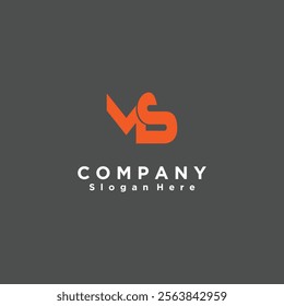 m s letter logo design .company logo .m s brand