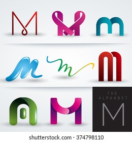 M Shaped Design : Vector Illustration