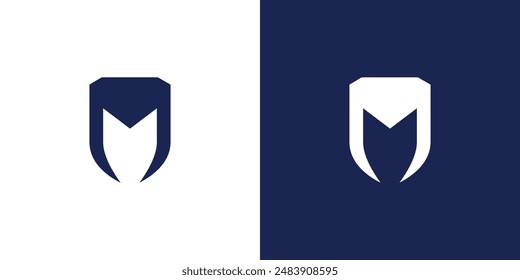 El diseño del logotipo del escudo M es moderno y fuerte