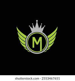 M shield logo design template