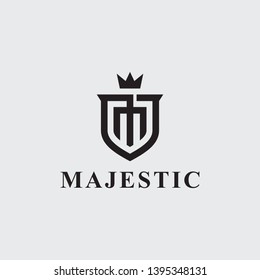 M Shield Logo - Vector logo template