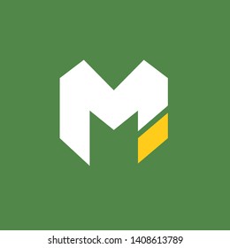 M sign logo idea vector 