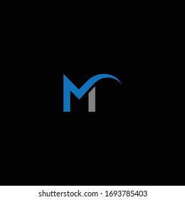 M Logo-Designs mit einem Buchstaben und Symbolen