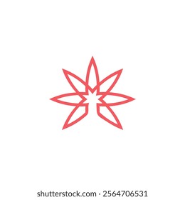 M star logo, M leaf logo and M with sun premium icon logo design, vector illustration