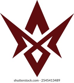 M Star Logo Unique Design