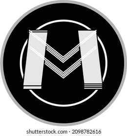 M style beautiful logo design