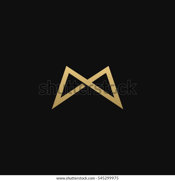 M Stylish Icon Logo Stock Vector (Royalty Free) 545299975