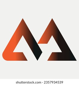 M symbol with gray background