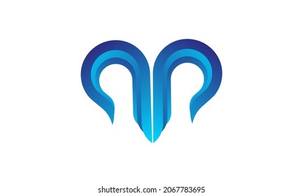 m symbol icon logo design